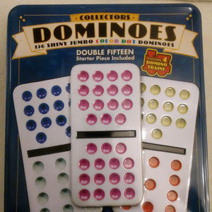 Collectors Dominos 15 double and colored